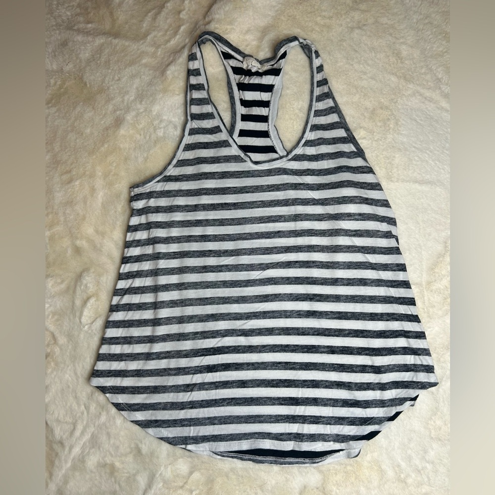 Aritzia Azure Skies Striped Racerback Tank Sz S